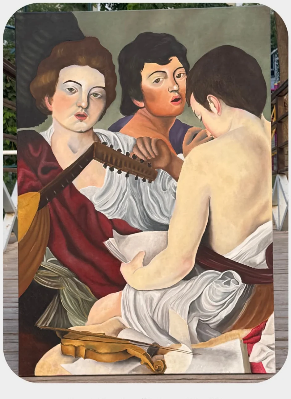 Caravaggio "The Musicians" Object from Kesit &middot; view 1
